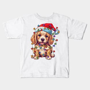 Christmas Puppy Kids T-Shirt